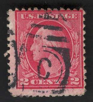 USA-Scott 1917/19  (P11) #499 2c Rose Type I. Price R5