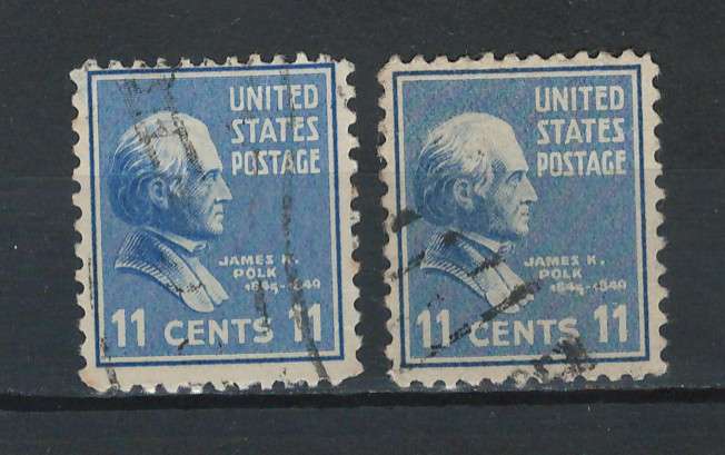 USA 1938 Pres. Iss. Scott #816 11c (Ultramarine & Bright Ultramarine).