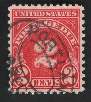 USA Scott 1931 Post Due (#J81a) P11x10½  2c Dull Carmine. Price R9