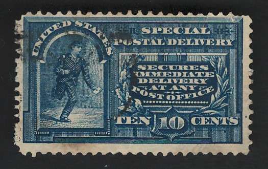 USA Scott Spec Deliv Wmk 1895 (#E5) 10c Deep Blue