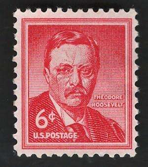 USA 1954-68 Liberty Issue: Theodore Roosevelt. Scott #1039 (MOGH)