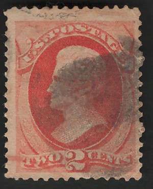USA-Scott 1875 #178 2c Dull Vermilion. Price R25 (cv R292)