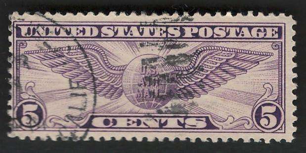USA Scott 1930 Air Post Winged Globe #C12 P11x11