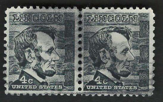 USA 1965-78 Prominent Americans: Lincoln (Pair). Scott #1282