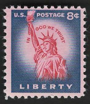 USA 1954-68 Liberty Issue: Statue of Liberty. Scott #1041 (MNH). Price R6