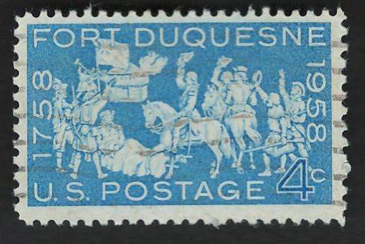 USA 1958 Occupation of Fort Duquesne. Scott #1123