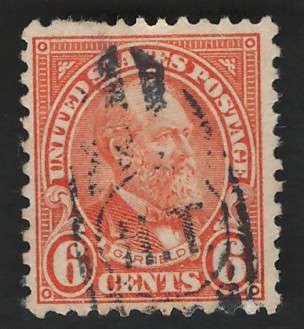 USA-Scott 1926/34 (P11x10½) #638 6c Yellow Orange. Price R5
