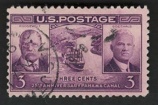 USA 1939 Roosevelt & Gen Goethals Scott #856 3c.