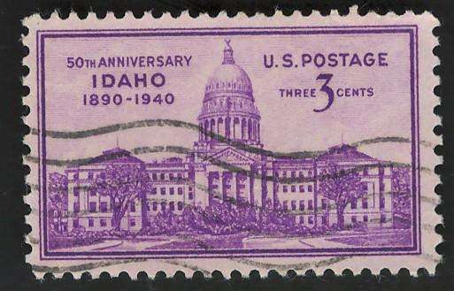 USA 1940 Idaho Capital Scott #896 3c.