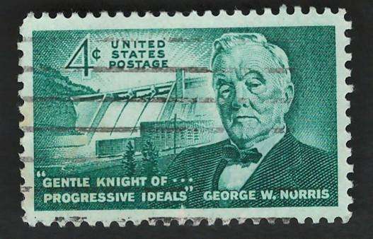 USA 1961 Senator Norris: Norris Dam, Tenn.. Scott #1184