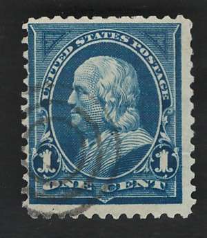 USA-Scott 1895 #264 1c Blue. Price R4 (cv R19)