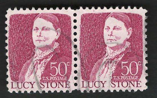 USA 1965-78 Prominent Americans: Lucy Stone (Pair). Scott #1293