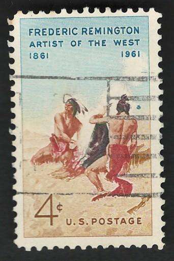 USA 1961 Artist Remingtons Smoke Signal. Scott #1187