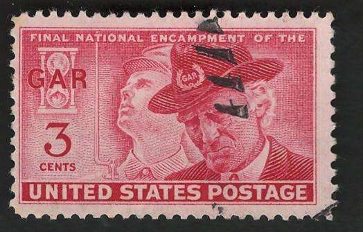 USA 1949 Union Soldier and GAR Veteran of 1949 Box. Scott #985