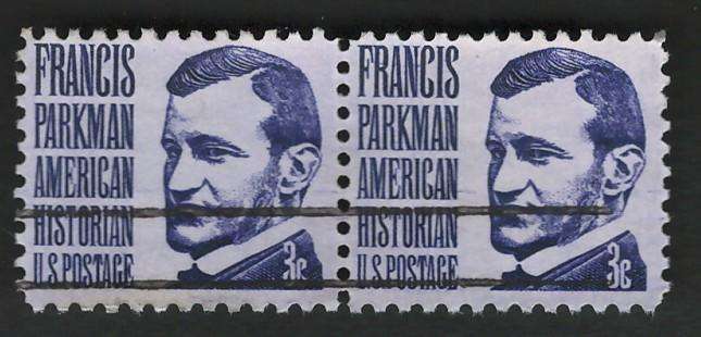 USA 1965-78 Prominent Americans: Francis Parkman (Pair). Scott #1281