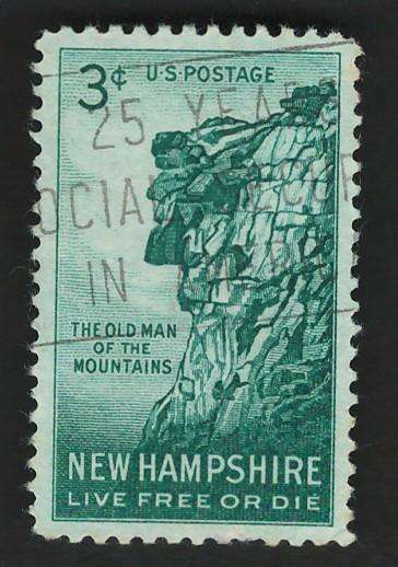USA 1955 Great Stone Face. Scott #1068