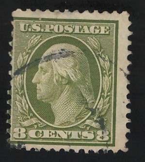 USA-Scott 1908/09 P12 #337 8c Olive Green. Price R13