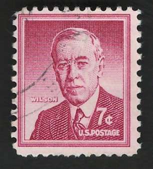 USA 1954-68 Liberty Issue: Woodrow Wilson. Scott #1040. Price R4