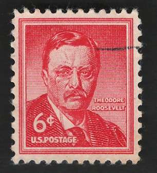 USA 1954-68 Liberty Issue: Theodore Roosevelt. Scott #1039