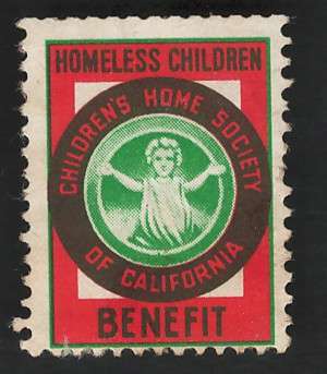 USA 1941-50 Childrens Home Society of California stamp. Price R4
