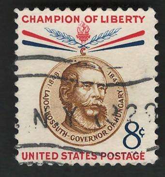 USA 1958 Champion of Liberty: Lajos Kossuth Hungarian Freedom Fighter. Scott #1118