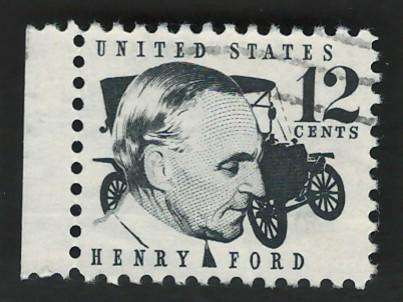 USA 1965-78 Prominent Americans: Henry Ford, 1909 Model T. Scott #1286A