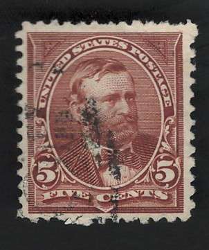 USA-Scott 1894 5c #255 Chocolate. Price R19 (cv R195)