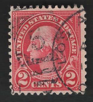USA Scott 1926/34 (P11x10½) #634 2c Rose Red. Price R4