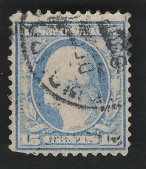 USA-Scott 1908/09 P12 #340 15c Pale Ultramarine. Price R26 (cv R136)