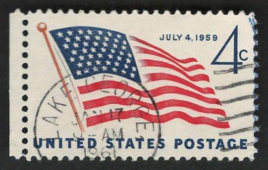 USA 1959 49-Star: US Flag 1959. Scott #1132