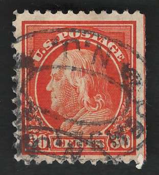 USA-Scott 1917/19  (P11) #516 30c Orange Red. Price R13