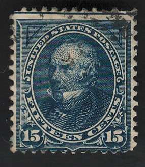 USA-Scott 1894 Unwmk #259 15c Dark Blue used. Price R125 (cv R1,365)