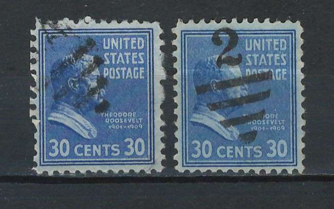 USA 1938 Pres. Iss. Scott #830 30c (Deep Ultra. & Ultramarine).