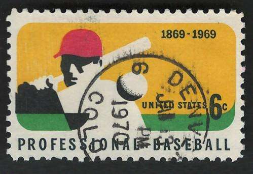 USA 1969 Professional Baseball: Batter. Scott #1381