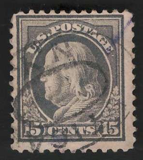 USA-Scott 1917/19  (P11) #514 15c Gray. Price R13