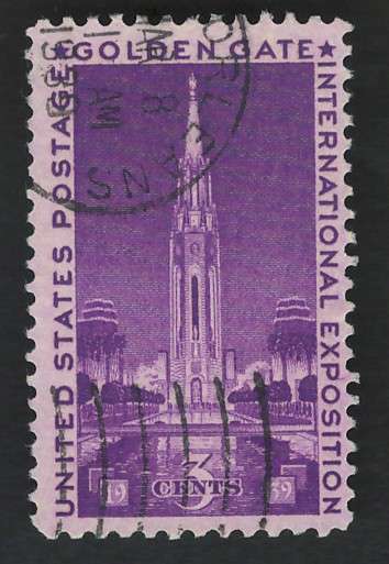 USA 1939 Tower of the Sun Scott #852 3c.