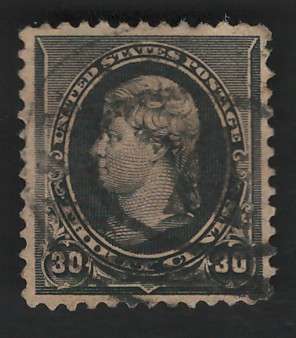 USA 1890/93 Scott #228 30c Black. Price R62 (cv R682)