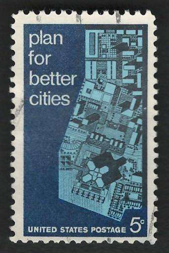USA 1967 Urban Planning: View of Model City. Scott #1333