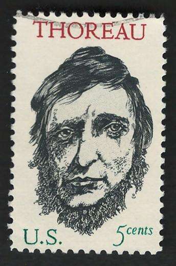 USA 1967 Writer Henry David Thoreau. Scott #1327