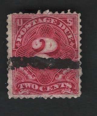 USA Scott 1894/95 Post Due (#J32) P12 Unwmk 2c Lake