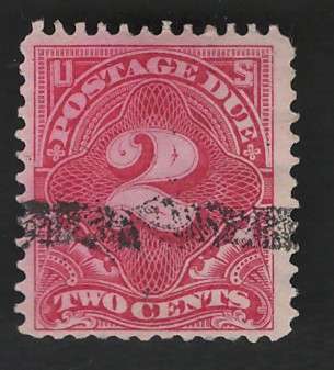 USA Scott 1895/97 Post Due (#J39) P12 Dble line Wmk 2c Claret. Price R11