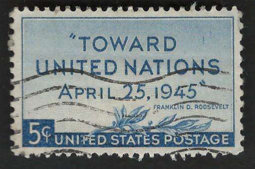 USA 1945 United Nations Conference: San Francisco. Scott #928.