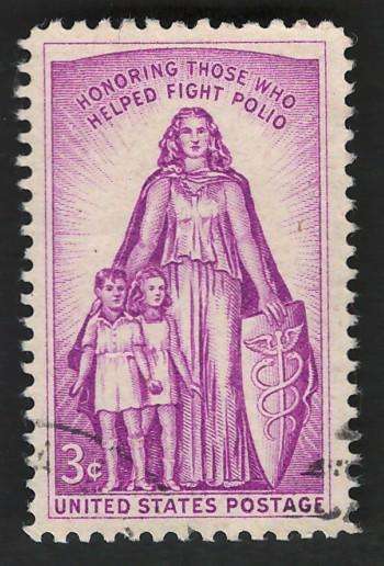 USA 1957 Polio: Allegory. Scott #1087