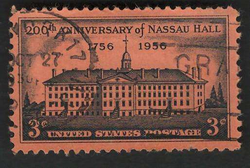 USA 1956 Nassau Hall, Princeton, NJ. Scott #1083