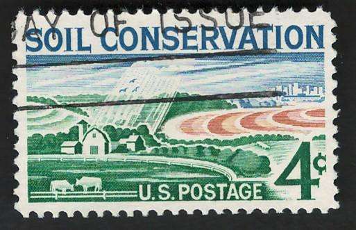 USA 1959 Soil Conservation: Modern Farm. Scott #1133