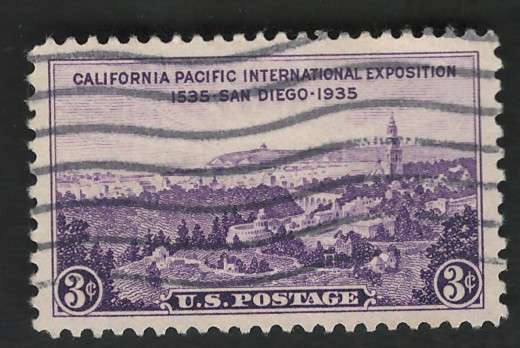 USA 1935 San Diego Expo Scott #773 3c Purple. Price R4