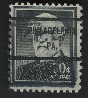 USA 1954-68 Liberty Issue: Robert E. Lee. Scott #1049 (Philadelphia pre-cancel). Price R6