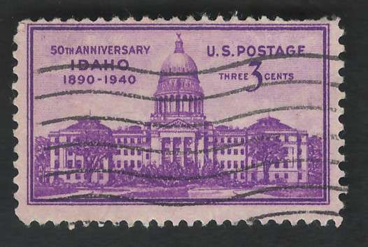 USA 1940 Idaho Capital Scott #896 3c. Price R4