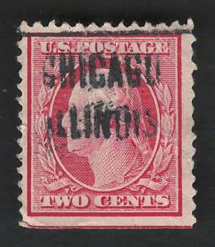 USA-Scott 1908/09 P12 #332 2c (Chicago pre-cancel). Price R7