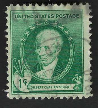 USA 1940 Gilbert C Stuart (American Artists) Scott #884 1c